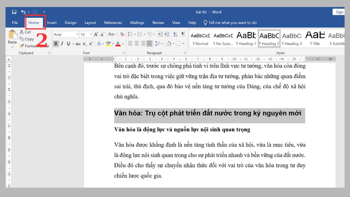 2 cách đổ bóng chữ trong Word đơn giản 5