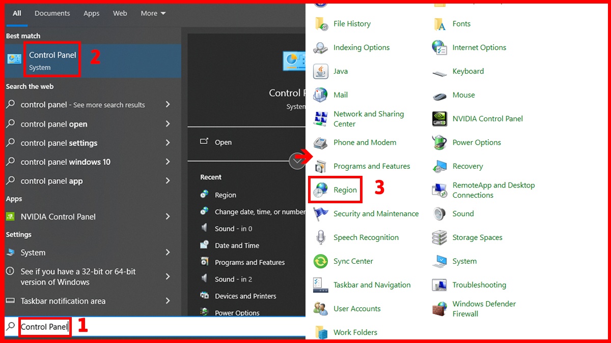 Lựa chọn vùng English để sửa lỗi đổi dấu 1