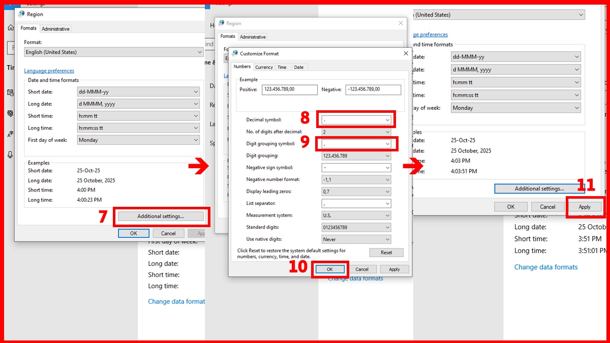 Cách đổi dấu phẩy thành dấu chấm trong Win 10 nhiều người chưa biết 6