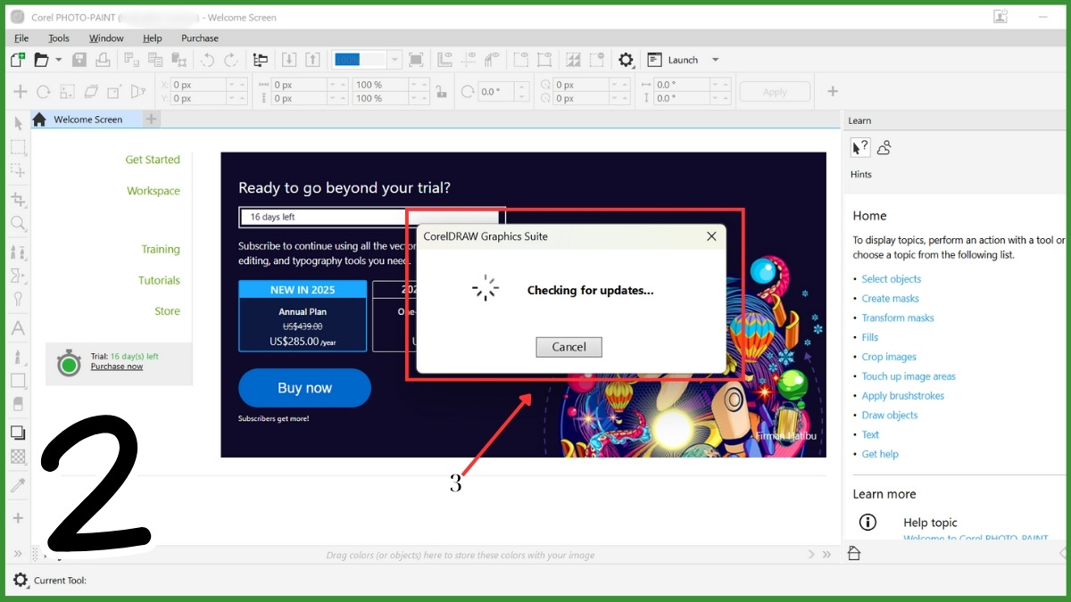 Cách khắc phục lỗi Edit Bitmap trong Corel bị ẩn 11