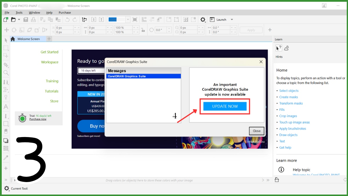 Cách khắc phục lỗi Edit Bitmap trong Corel bị ẩn 12