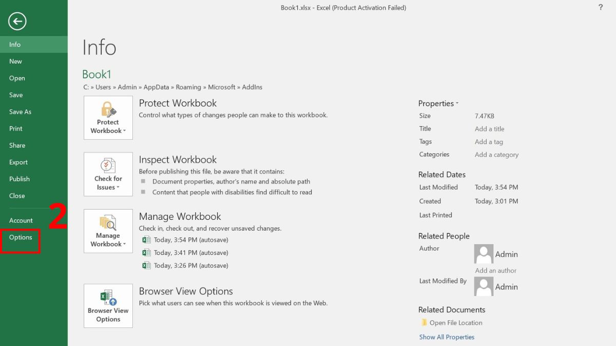 Cách khắc phục lỗi Excel không hiện hàm gợi ý 2
