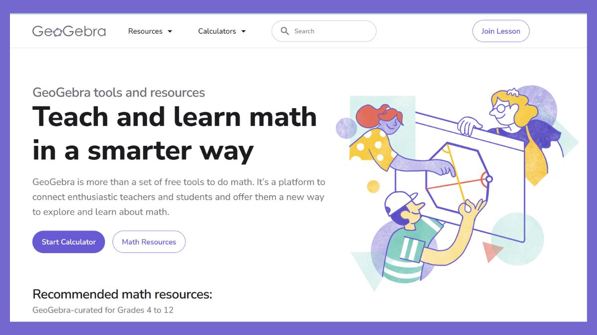 Nhiều giáo viên lựa chọn Geogebra Classroom