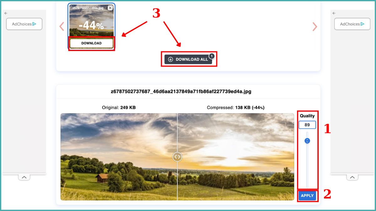 Công cụ giảm dung lượng ảnh JPG online 4