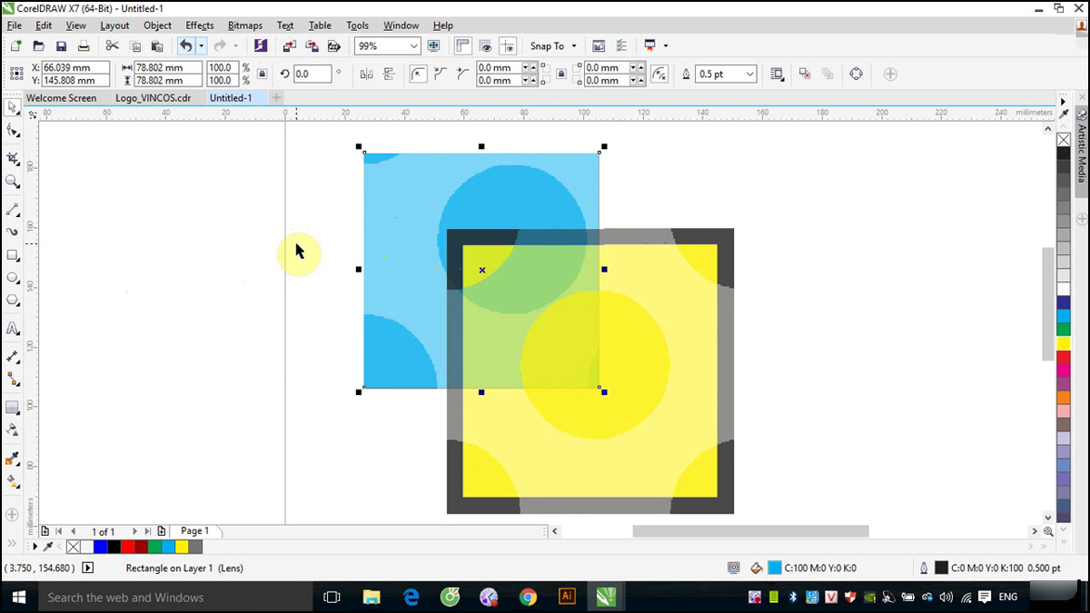 Một số mẹo hữu ích khi giảm opacity trong Corel 