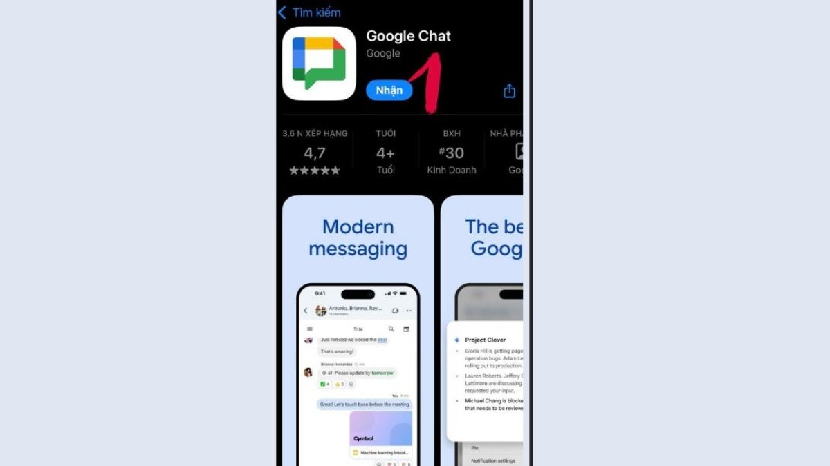 Cách tải và sử dụng Google Chat trên điện thoại 1