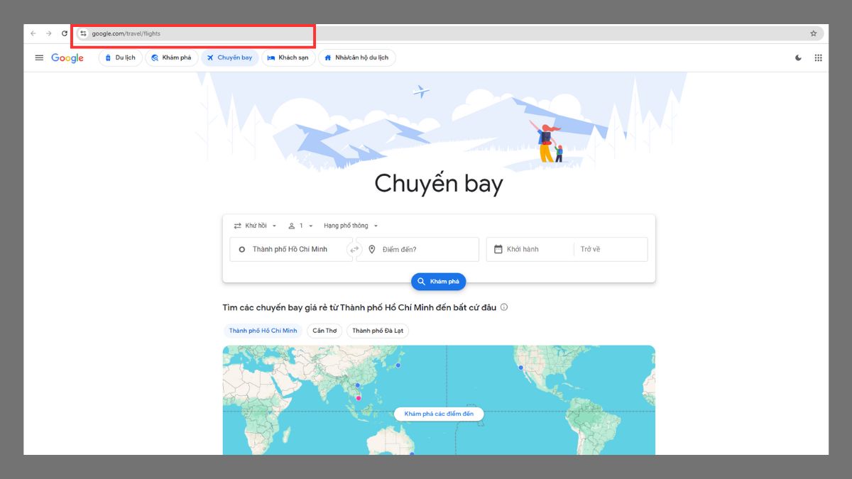 Chi tiết cách sử dụng Google Flight để tìm vé máy bay 1