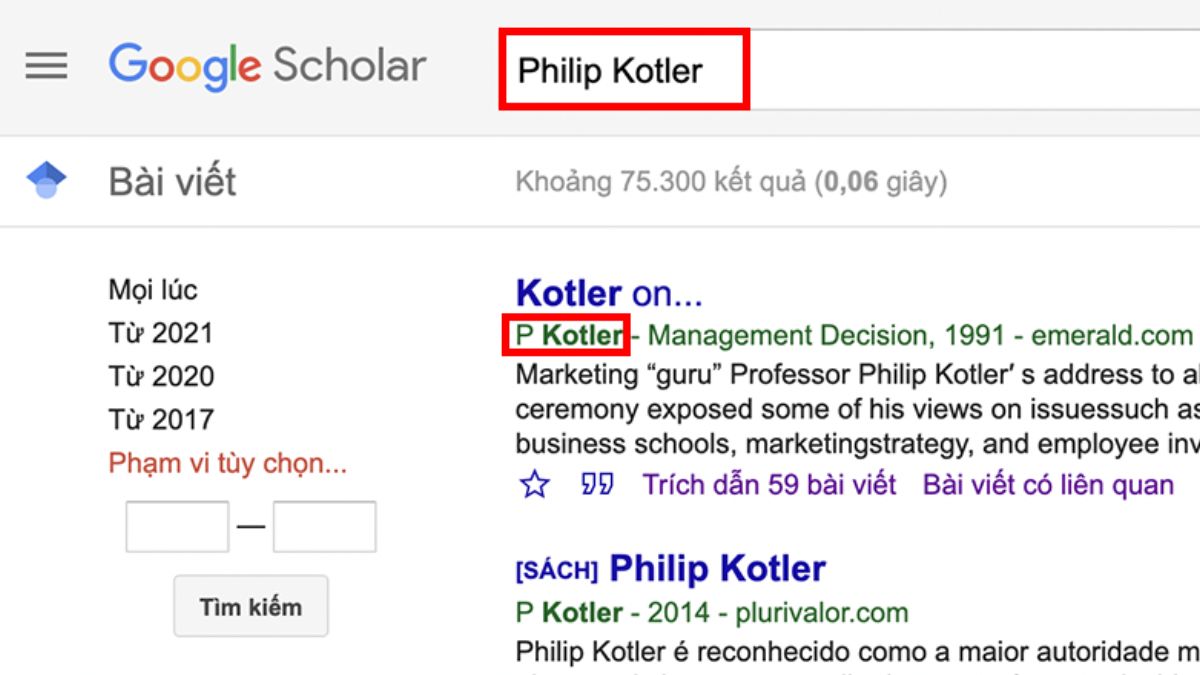 Khám phá giao diện Google Scholar và cách dùng các chức năng 1