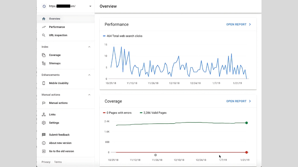 Các tính năng chính của Google Search Console 1