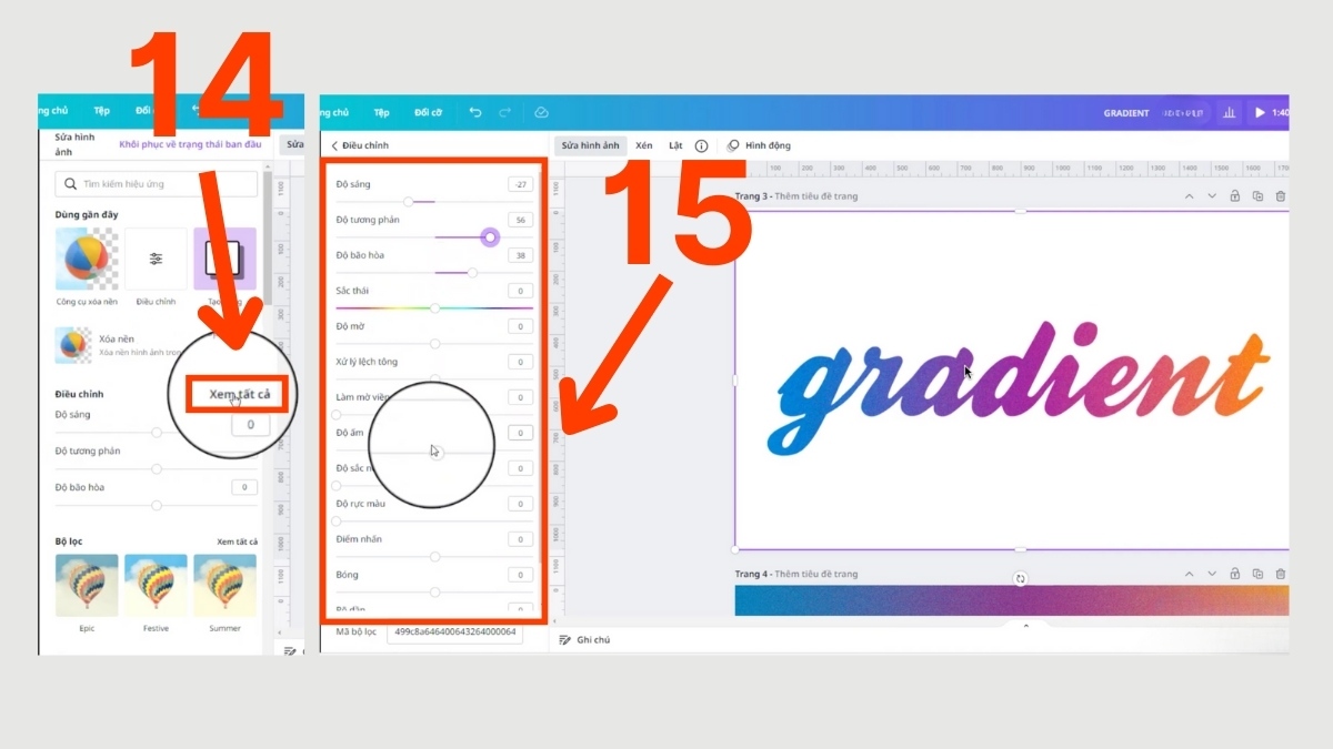 Hướng dẫn 3 cách tạo gradient text Canva phổ biến nhất 10