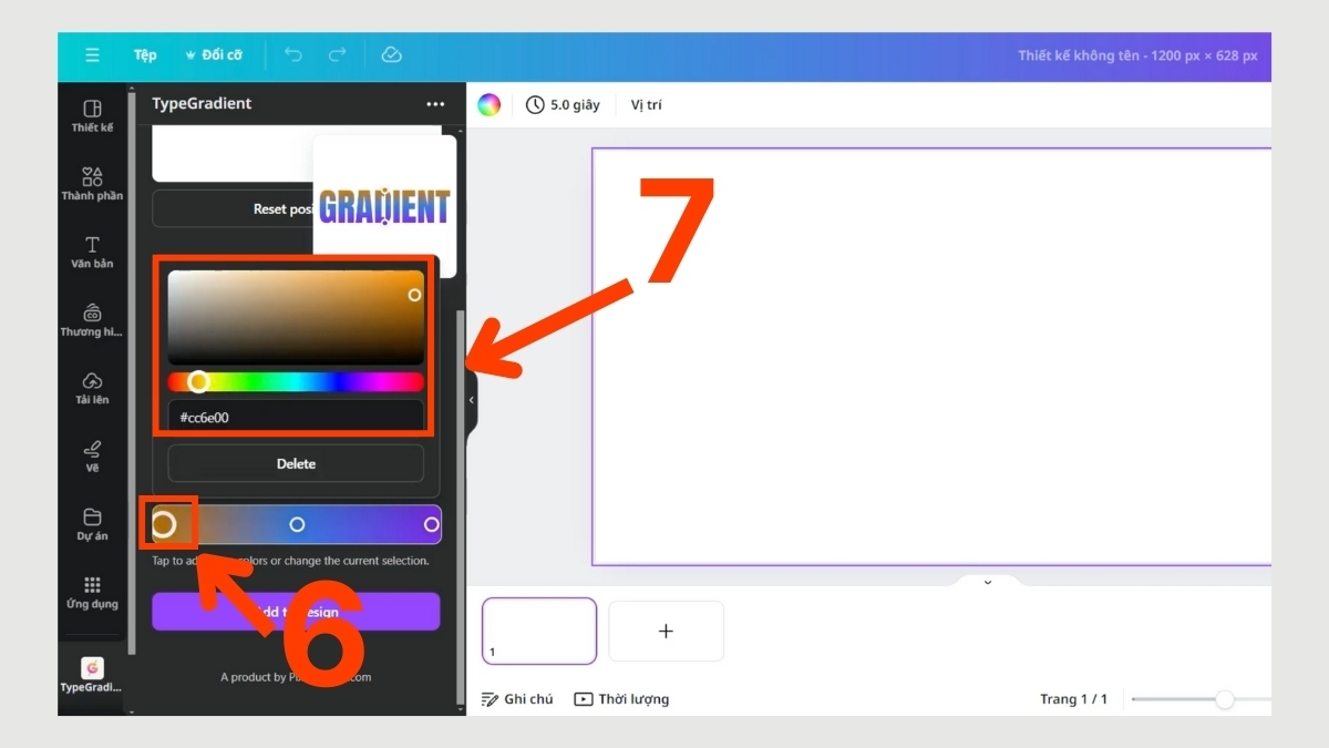 Hướng dẫn 3 cách tạo gradient text Canva phổ biến nhất 13