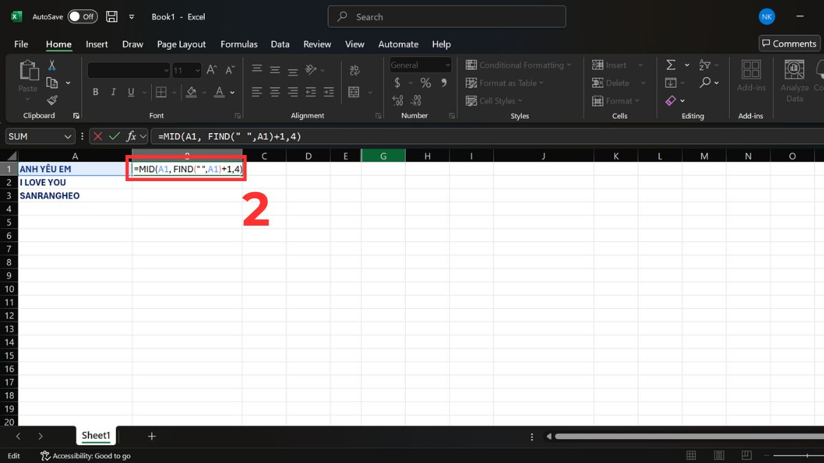 Cách dùng hàm FIND trong Excel kèm ví dụ minh họa 8
