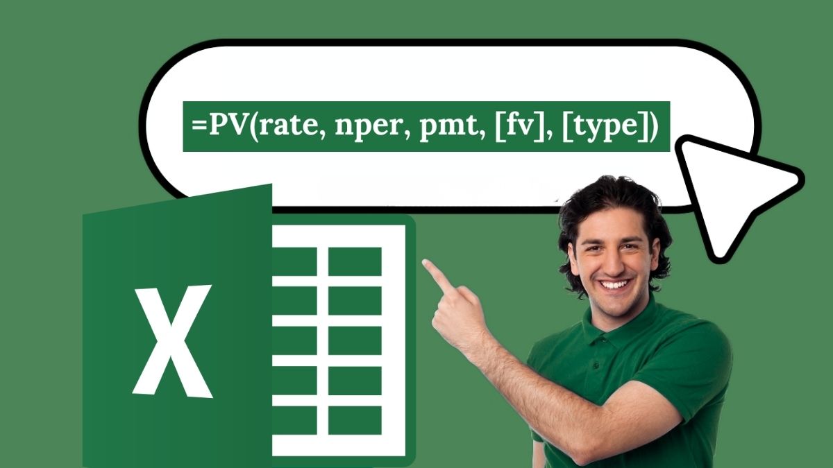 Công thức hàm PV trong Excel
