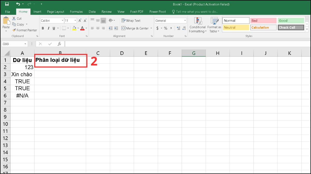 Hướng dẫn cách sử dụng hàm TYPE trong Excel 5