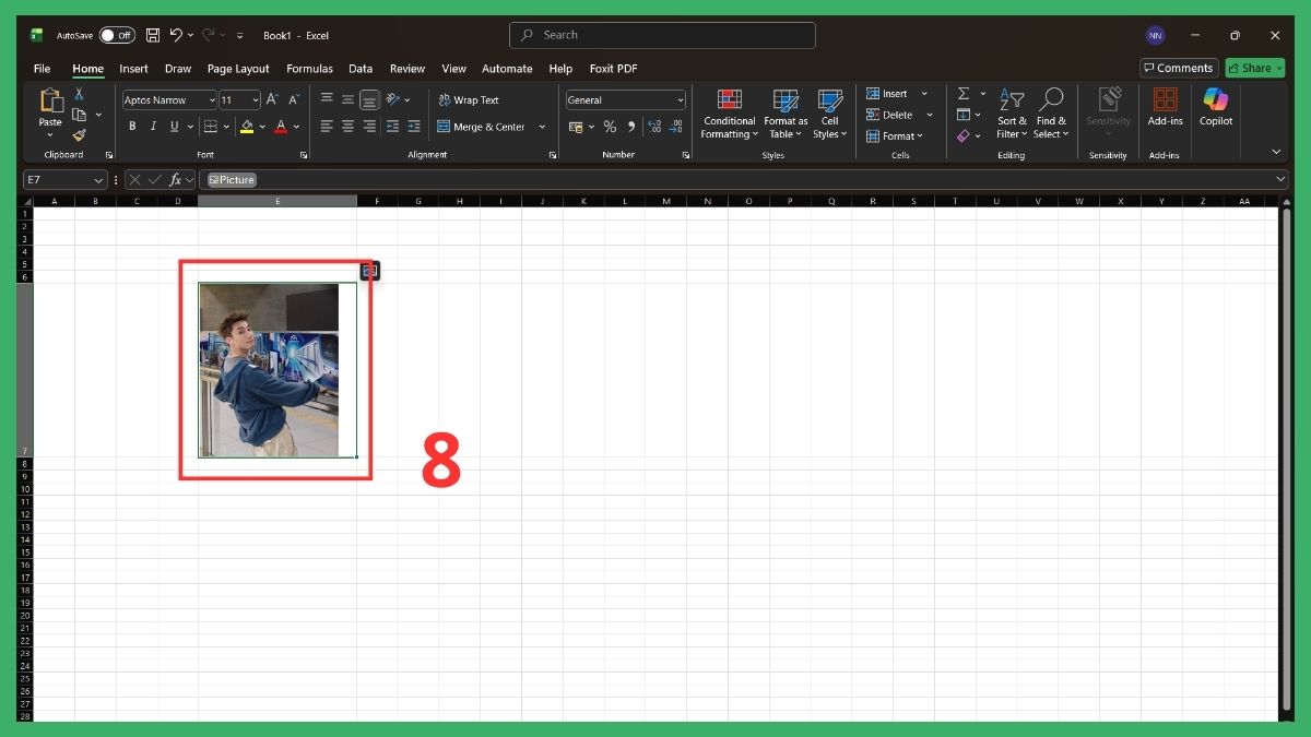 Hướng dẫn chèn ảnh cố định vào ô trong Excel 4