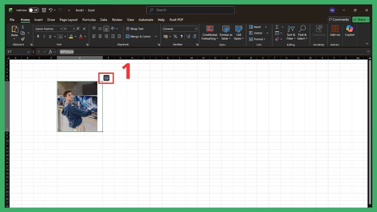 Hướng dẫn chèn ảnh cố định vào ô trong Excel 5