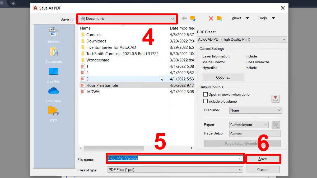 Hướng dẫn xuất file CAD sang PDF đơn giản, nhanh chóng 8