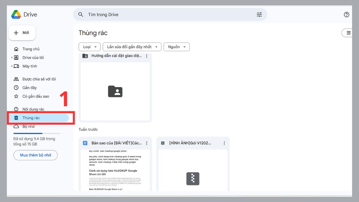 Một số cách khôi phục Google Sheet đã xóa vĩnh viễn 1