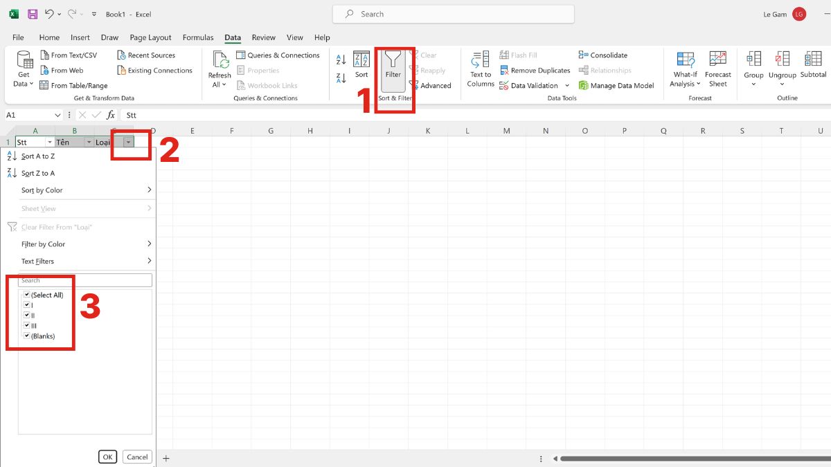 Cách sửa lỗi không filter được trong Excel đơn giản 12