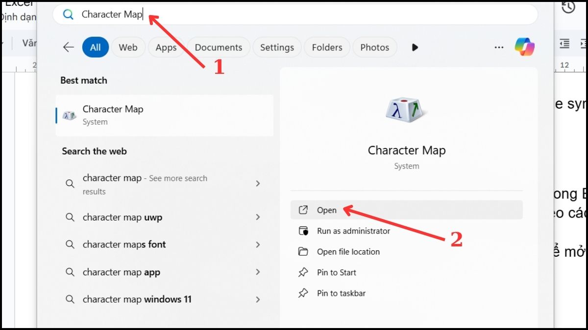 Chi tiết cách chèn kí tự đặc biệt trong Excel 7