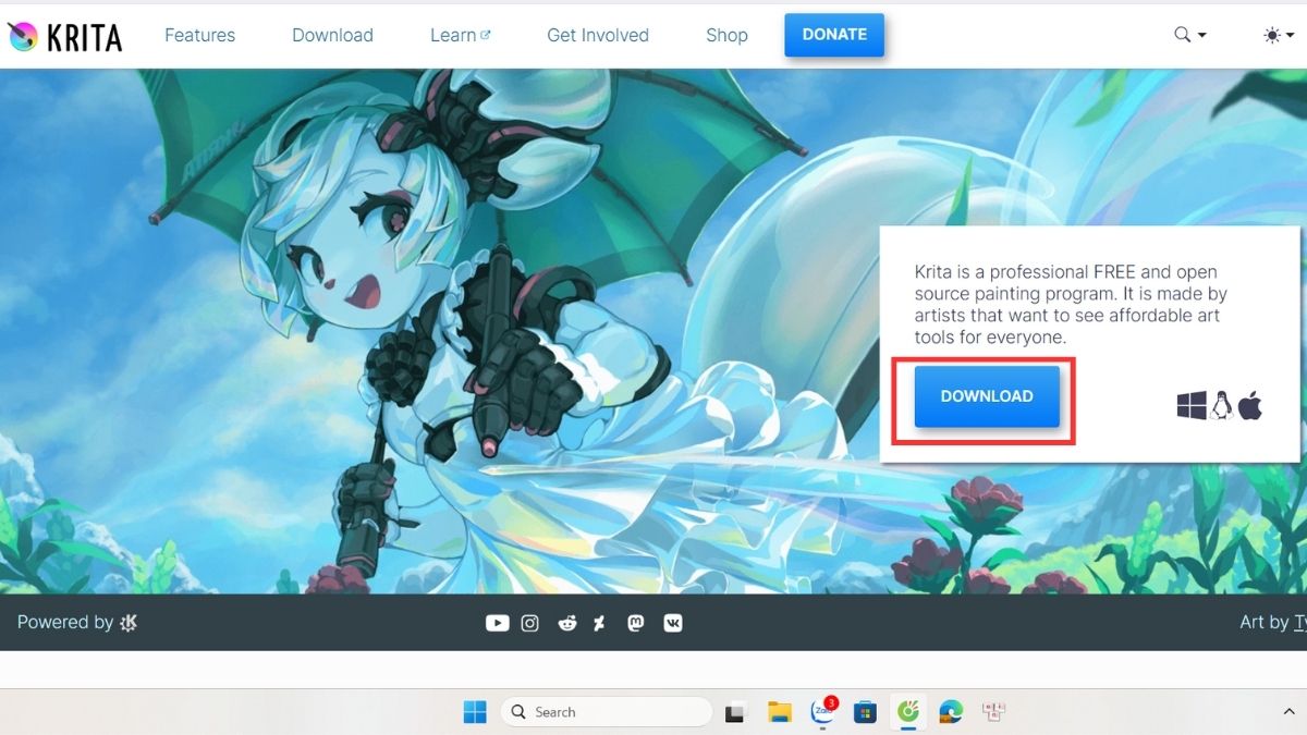 Hướng dẫn tải và cài đặt Krita cho người mới 2