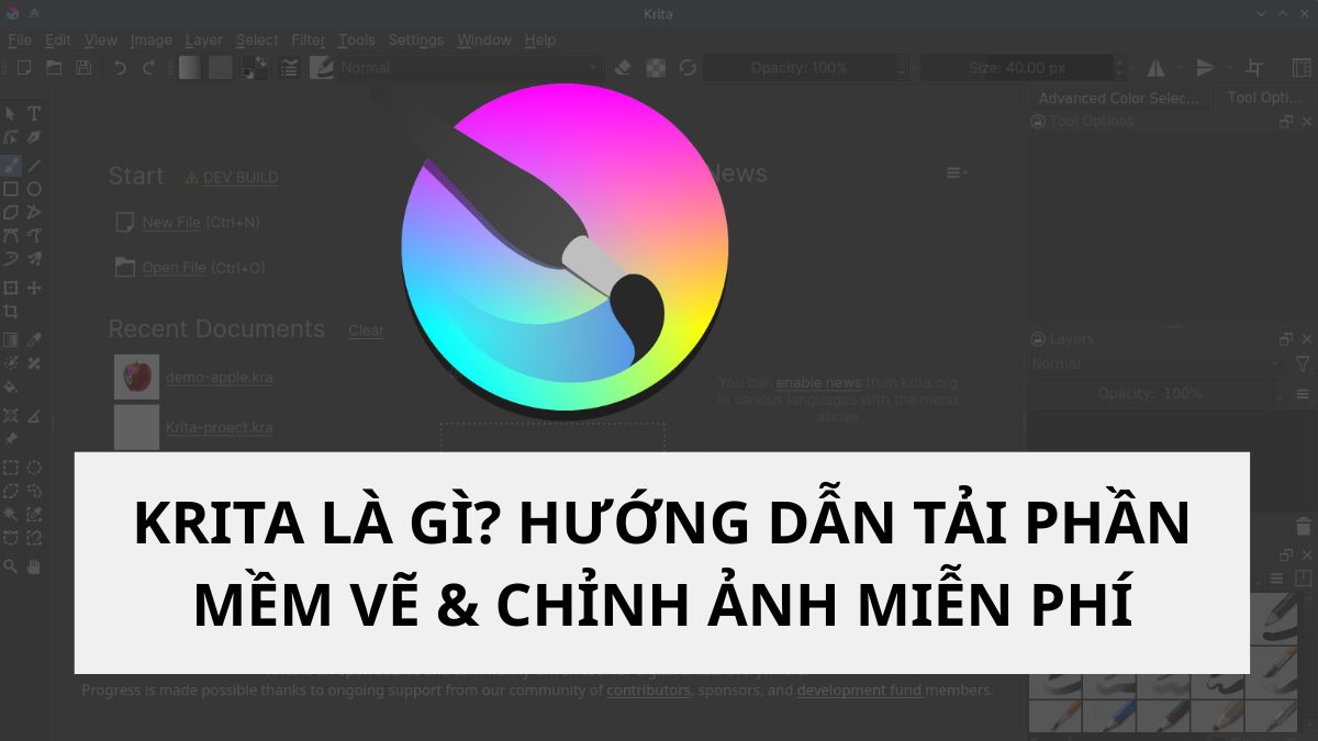 Krita là gì? Hướng dẫn tải phần mềm vẽ & chỉnh ảnh miễn phí
