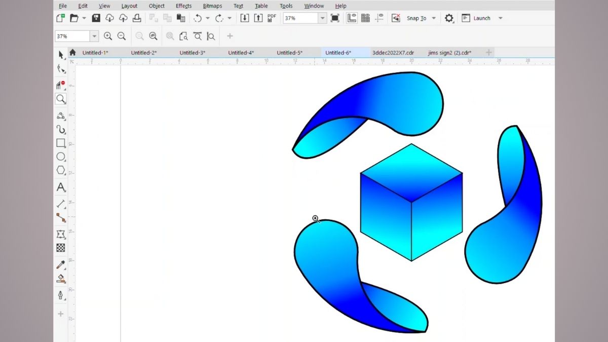 Làm mờ viền hình ảnh trong Corel đơn giản 1