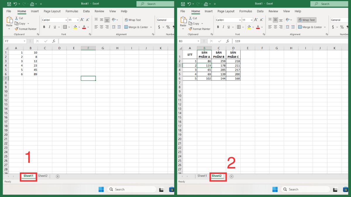 Cách lấy dữ liệu từ sheet khác bằng hàm trong Excel 5