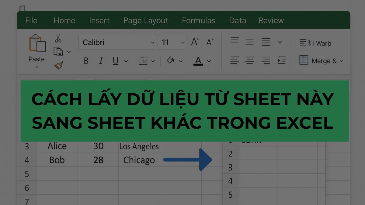 Cách lấy dữ liệu từ sheet này sang sheet khác trong Excel Cách lấy dữ liệu từ sheet này sang sheet khác trong Excel