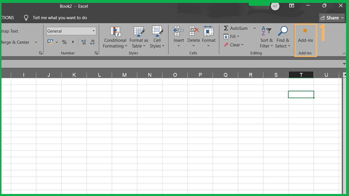 Chèn lịch vào Excel bằng Add-ins 1