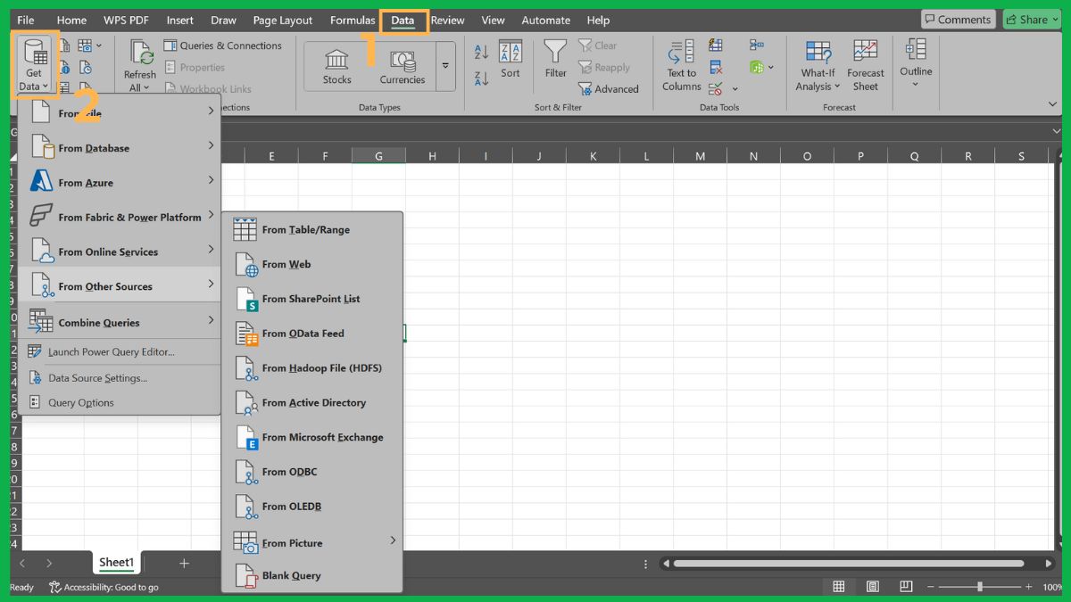 Tạo lịch tự động bằng Power Query 1