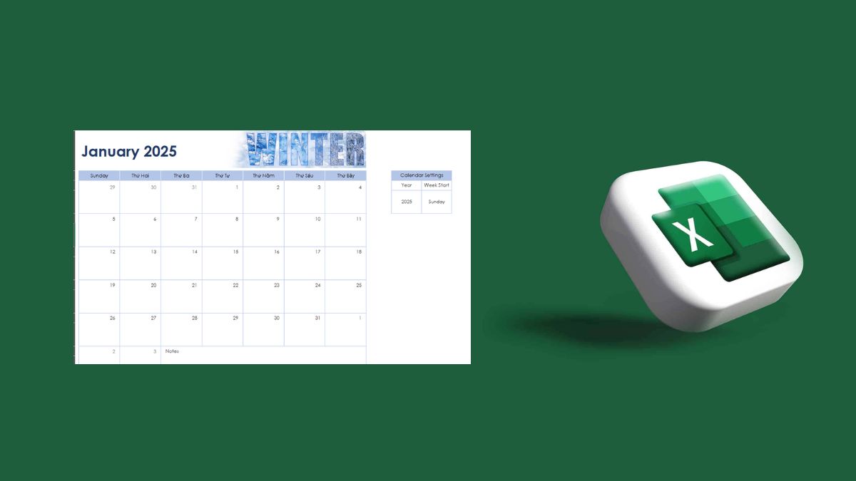 Lỗi thường gặp khi tạo lịch trong Excel