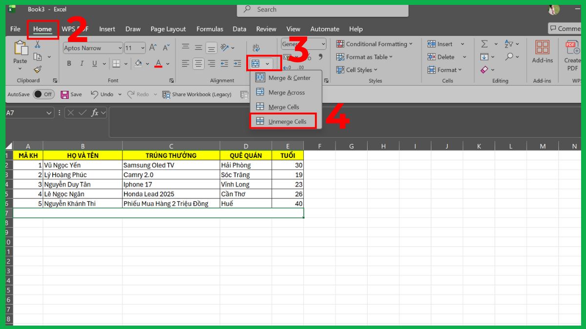 Cách sửa lỗi không insert được dòng trong Excel chi tiết 14
