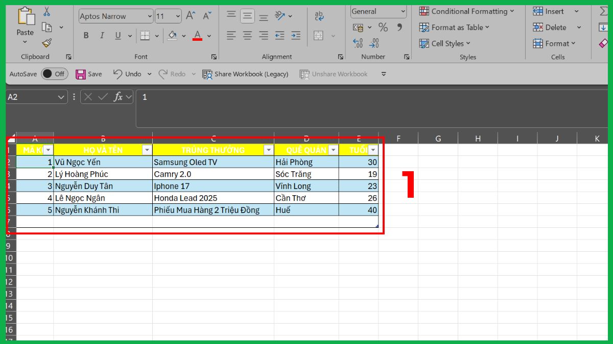 Cách sửa lỗi không insert được dòng trong Excel chi tiết 18