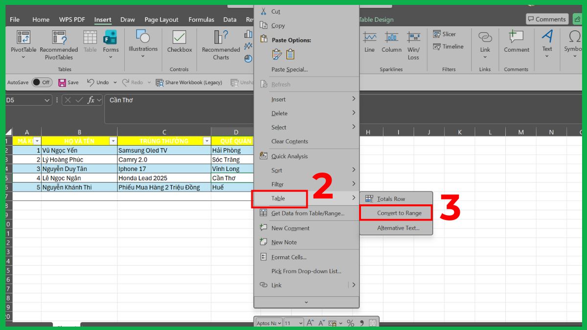 Cách sửa lỗi không insert được dòng trong Excel chi tiết 19