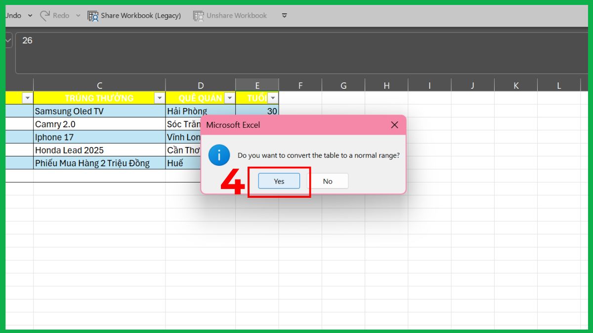 Cách sửa lỗi không insert được dòng trong Excel chi tiết 20