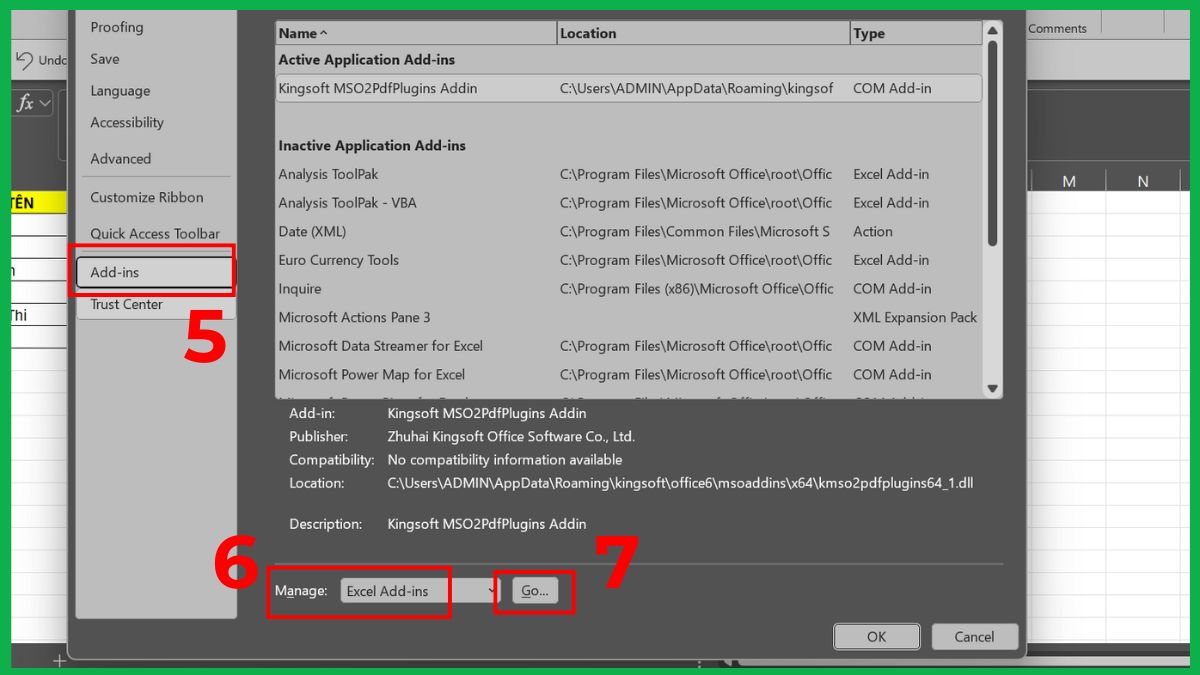 Cách sửa lỗi không insert được dòng trong Excel chi tiết 24