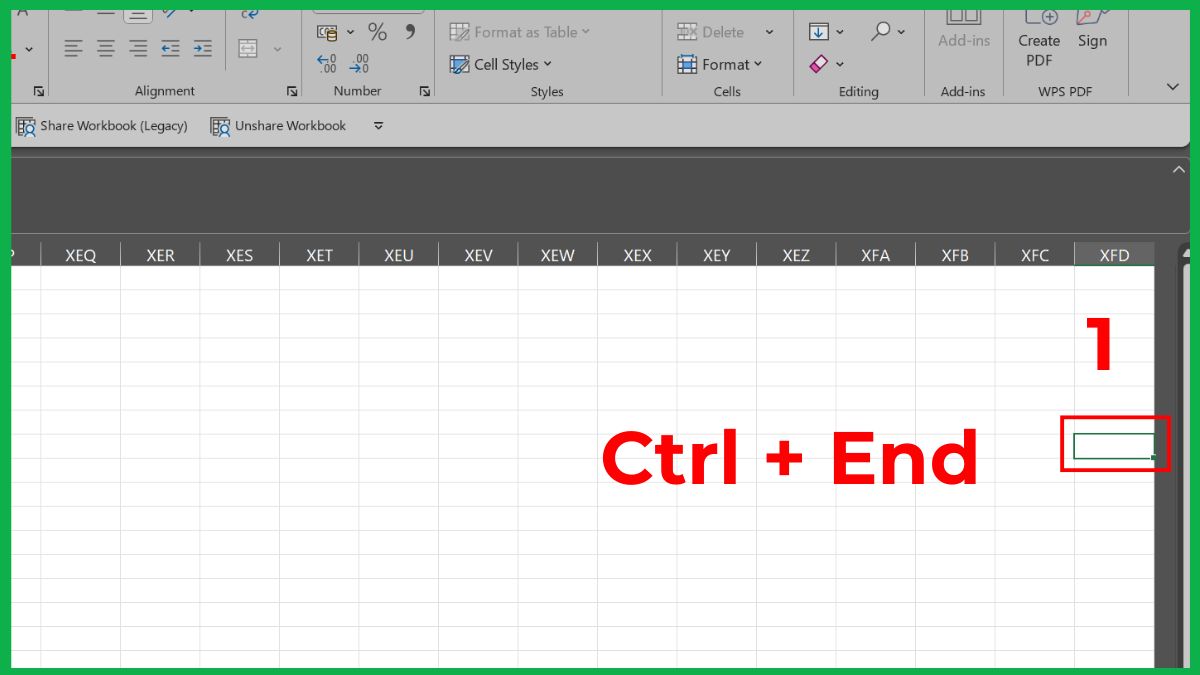 Cách sửa lỗi không insert được dòng trong Excel chi tiết 8