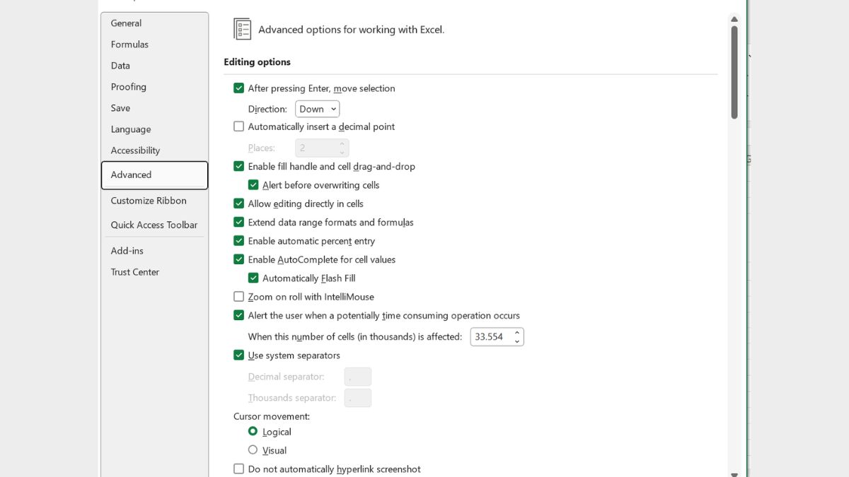 Cách sửa lỗi Excel không nhập được dữ liệu 10