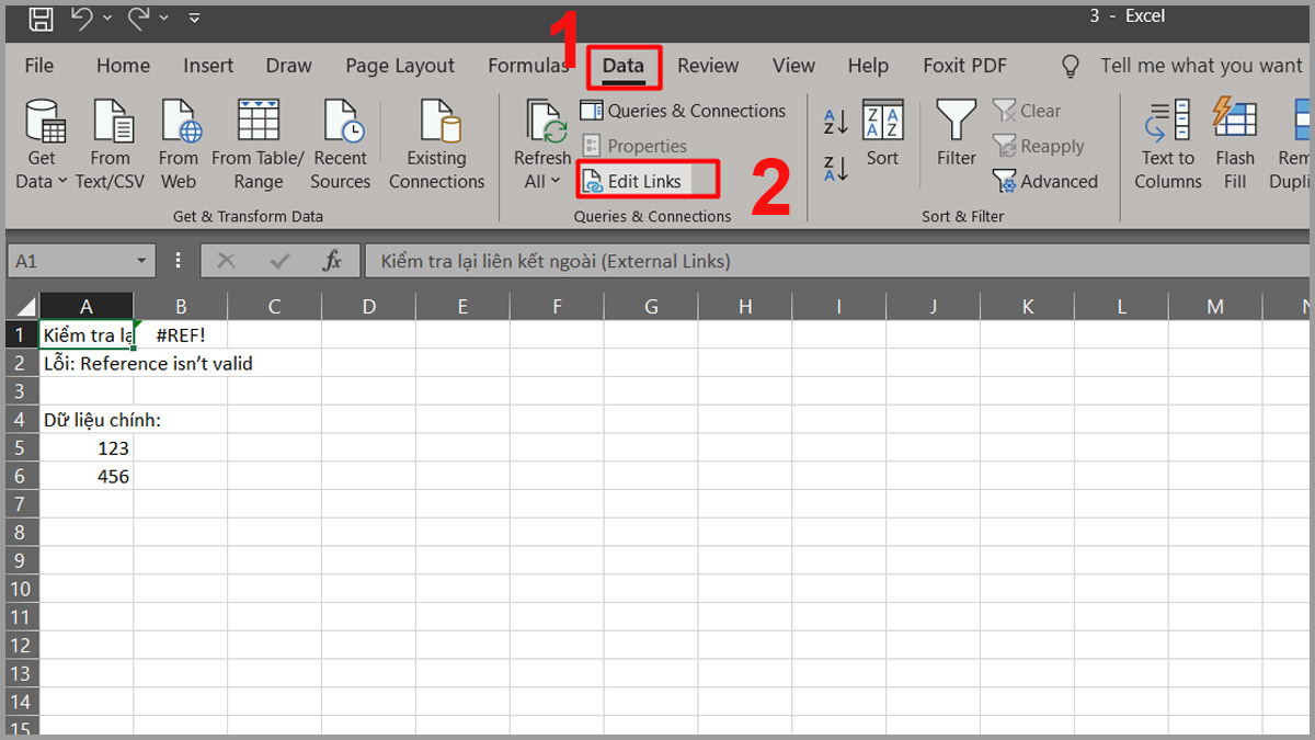 Các cách khắc phục lỗi Reference isn’t valid Excel 3