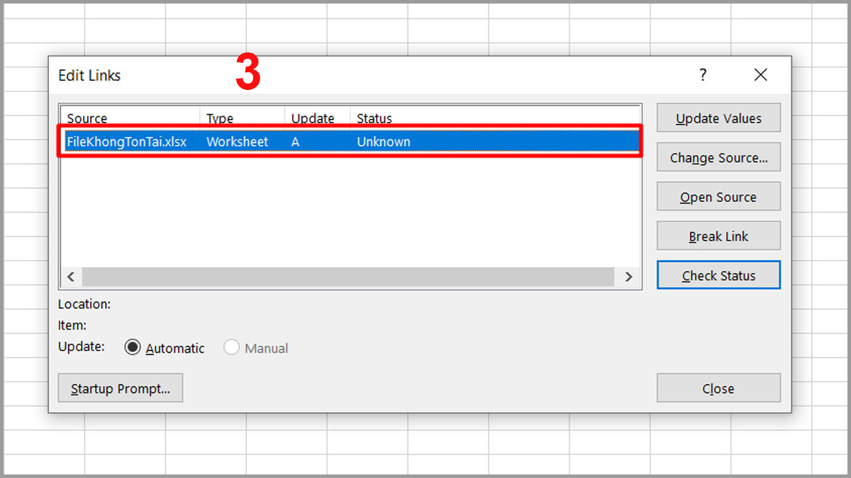 Các cách khắc phục lỗi Reference isn’t valid Excel 4