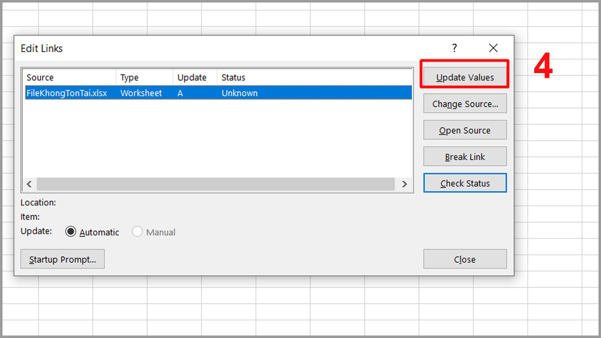 Các cách khắc phục lỗi Reference isn’t valid Excel 5