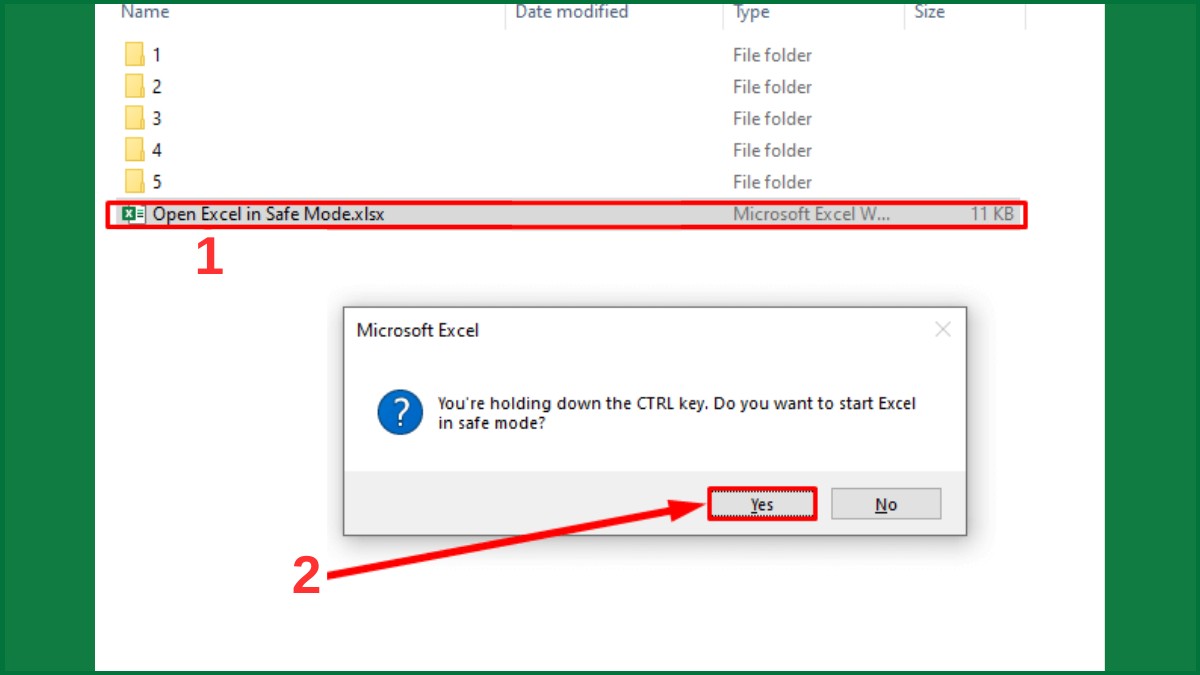 Cách khắc phục lỗi “We found a problem with some content in Excel” 12