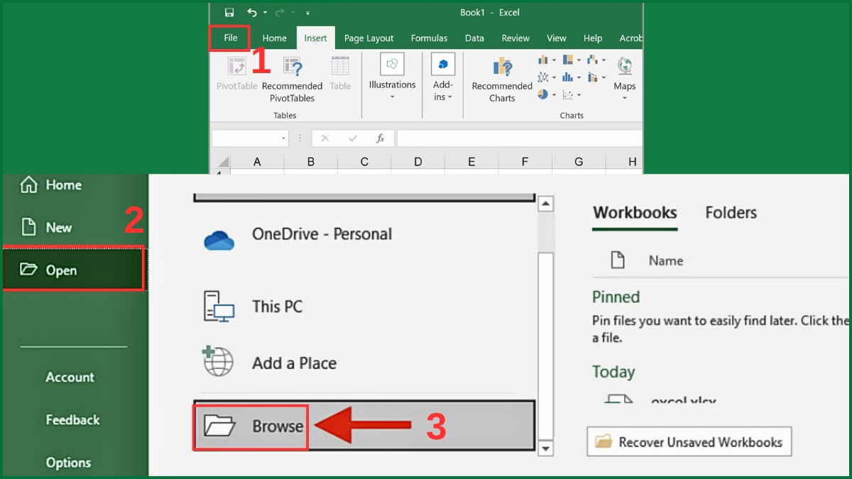 Cách khắc phục lỗi “We found a problem with some content in Excel” 1
