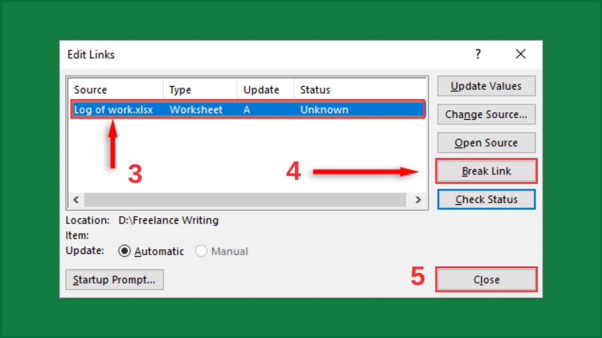 Cách khắc phục lỗi “We found a problem with some content in Excel” 20