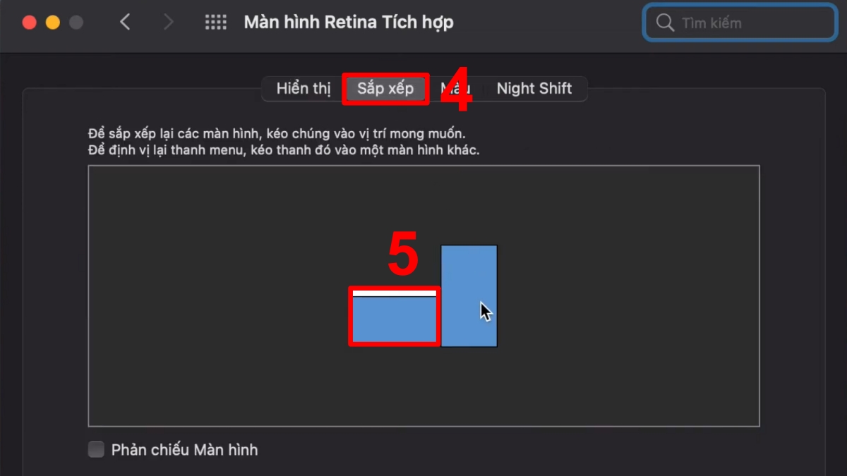 Hướng dẫn điều chỉnh máy tính bị xoay ngang trên macOS 3