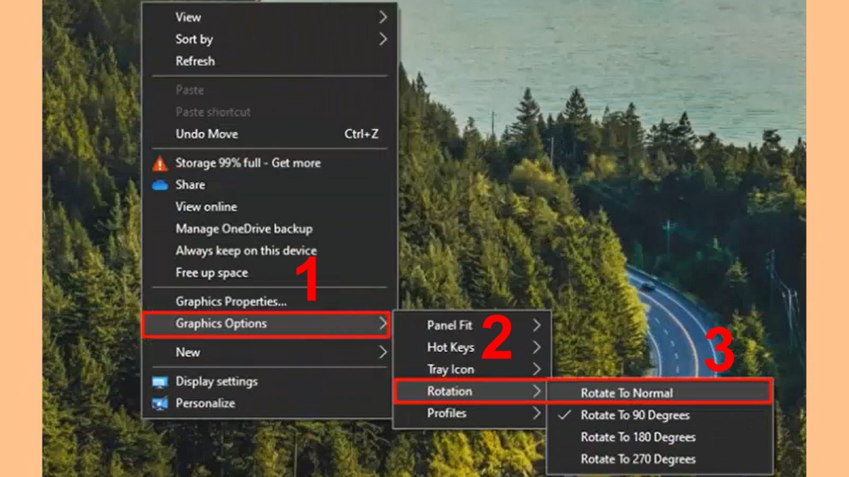 Cách xoay màn hình máy tính trở lại bình thường trên Windows 4