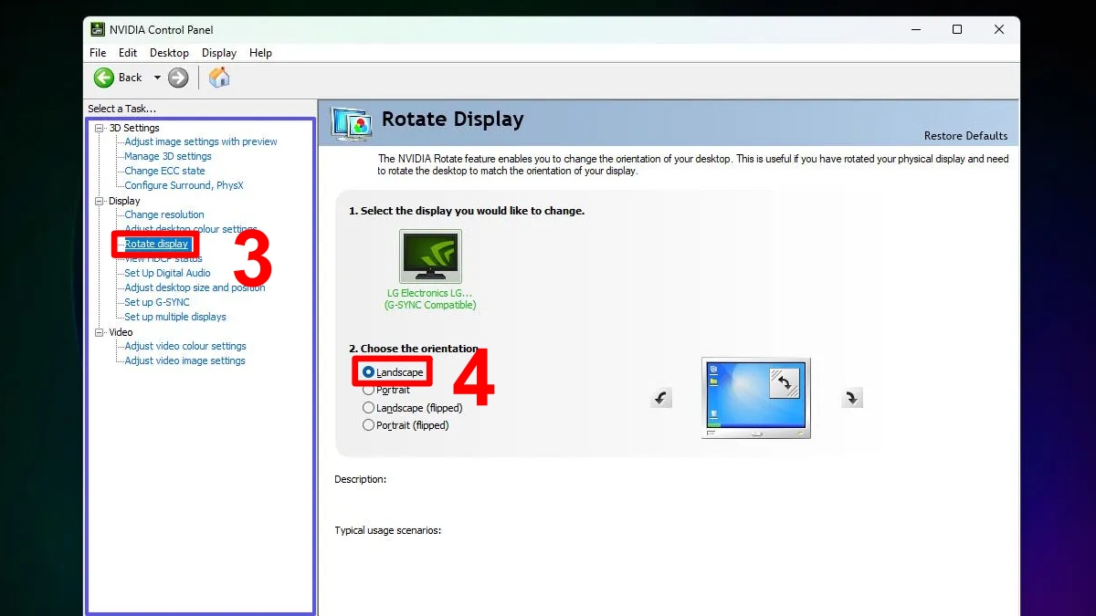 Cách xoay màn hình máy tính trở lại bình thường trên Windows 6