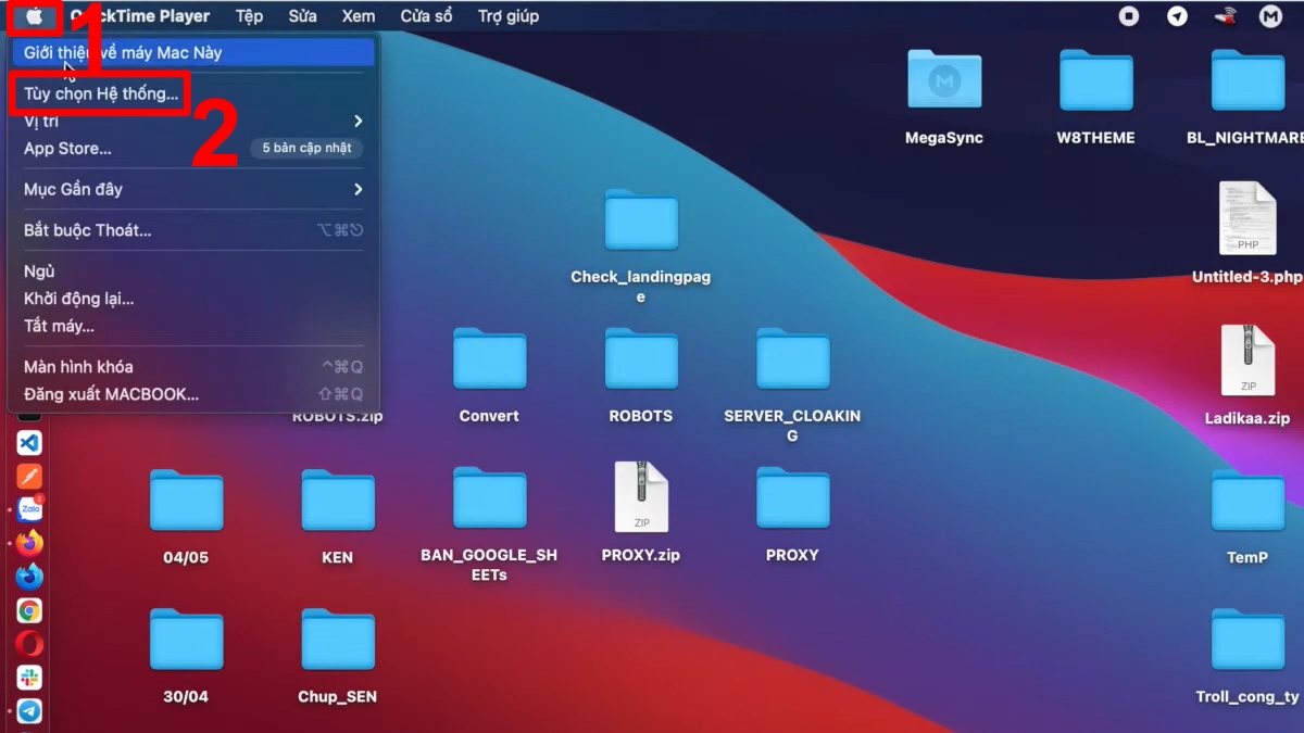 Hướng dẫn điều chỉnh máy tính bị xoay ngang trên macOS 1