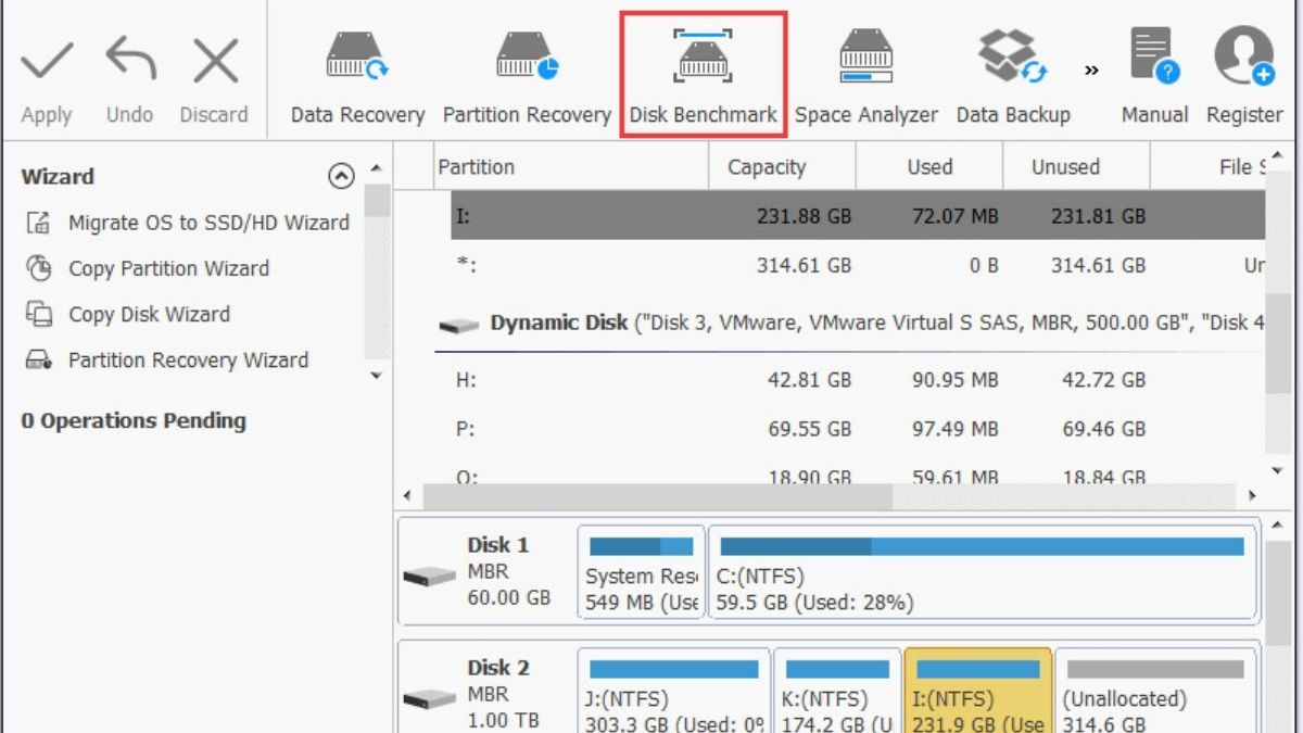 Các tính năng nổi bật của MiniTool Partition Wizard 3